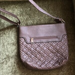 Elegant Brown Quilted Shoulder Bag